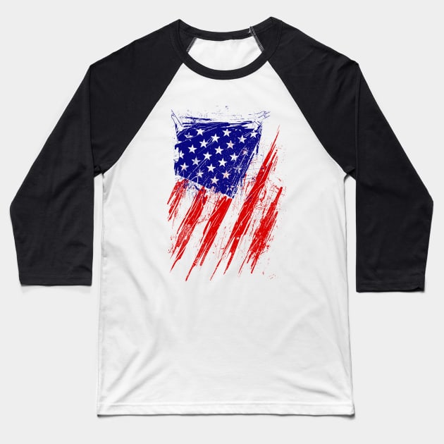 American Power Baseball T-Shirt by barmalisiRTB